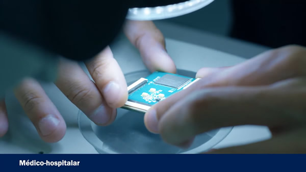 Empresa de montagem de placas eletrônicas SMD. Médico hospitalar